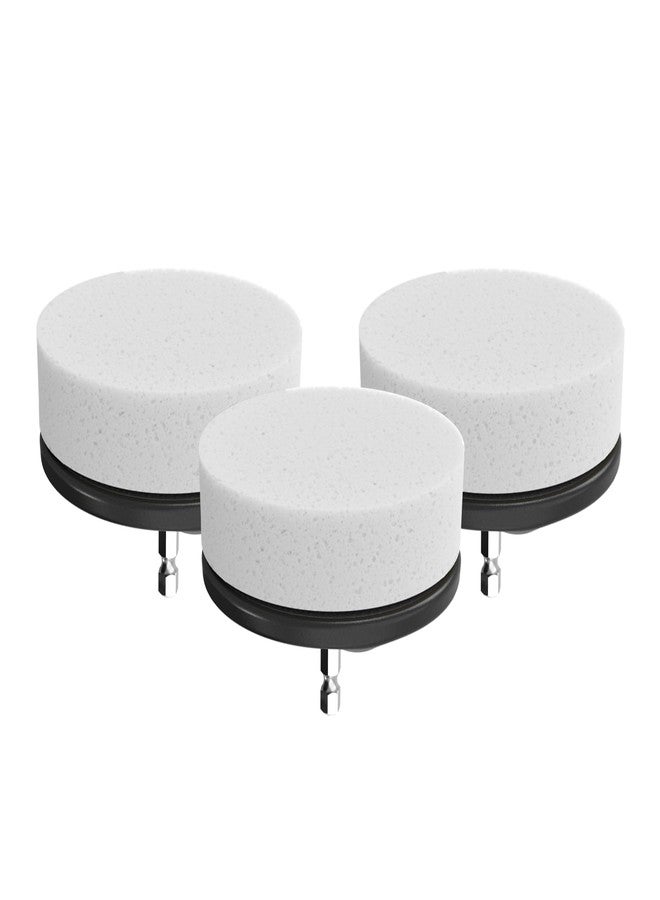 Dirt Devil Foam Sponge Pad Cleaning Set, 3 Piece, 3.5" Sponges, for Use on Glass, Mirrors, Hardwood and More, Soft and Absorbent, Cleaning Sponge Drill Attachment - Image 1