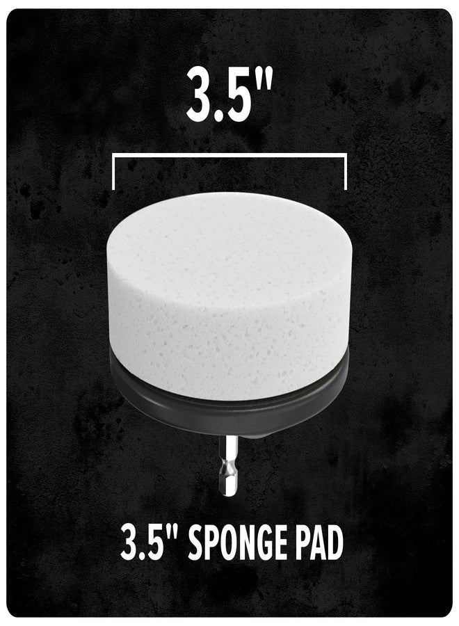 Dirt Devil Foam Sponge Pad Cleaning Set, 3 Piece, 3.5" Sponges, for Use on Glass, Mirrors, Hardwood and More, Soft and Absorbent, Cleaning Sponge Drill Attachment - Image 4