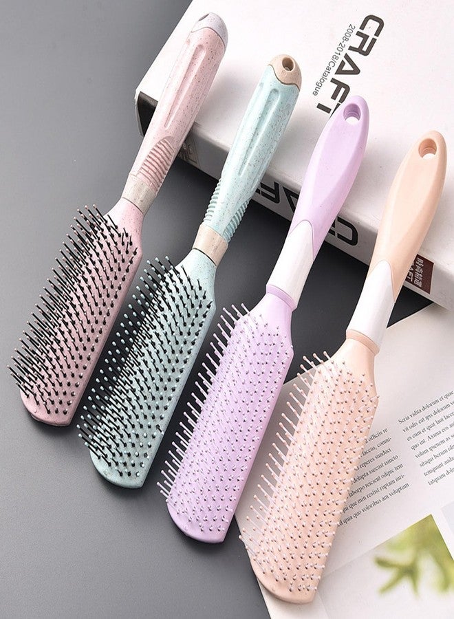 BlackLaoban Anti-Static Dotted Design Flat Hair Scalp Massage Brush Nylon Bristle Hair Brush For Blow Drying, Styling, Curling, Straighten All Type Hairs For Women & Men (Light-Pink) - Image 5