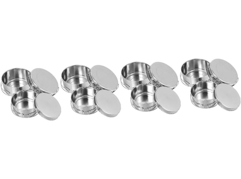 Stainless Steel Outdoor Camping Cookware Set 4 Piece Pot Pan Picnic Hiking - Image 1