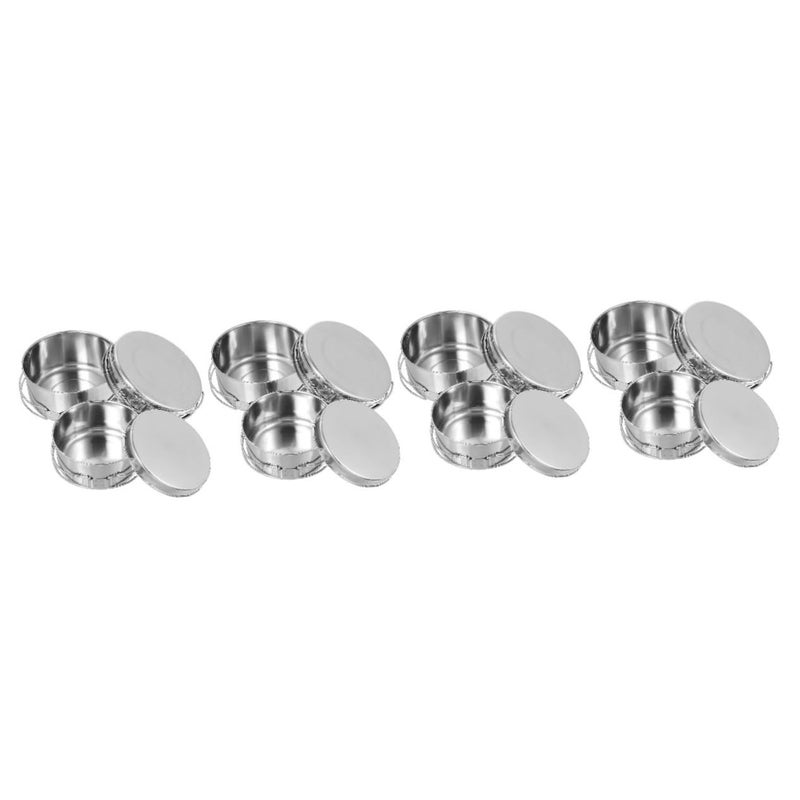 Stainless Steel Outdoor Camping Cookware Set 4 Piece Pot Pan Picnic Hiking - Image 2