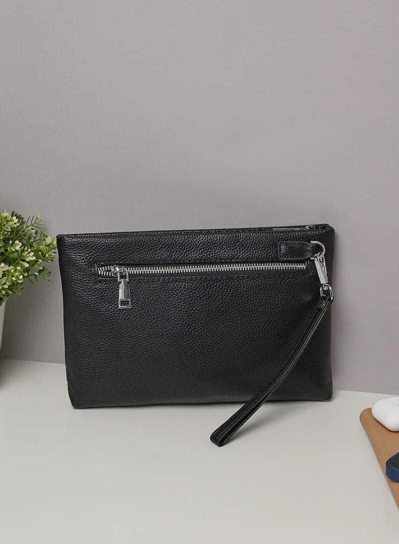 روبرت وود Genuine Leather Croc Emboss Travel Purse