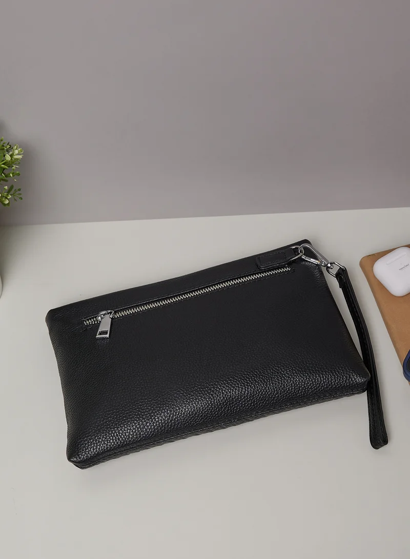 روبرت وود Genuine Leather Croc Emboss Travel Purse