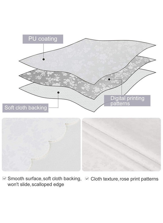 Smiry Rectangle Table Cloth, Waterproof Heavy Duty Vinyl Tablecloths, Wipeable Washable Table Cover for Kitchen and Dining Room (White, 60" X 84") - Image 4