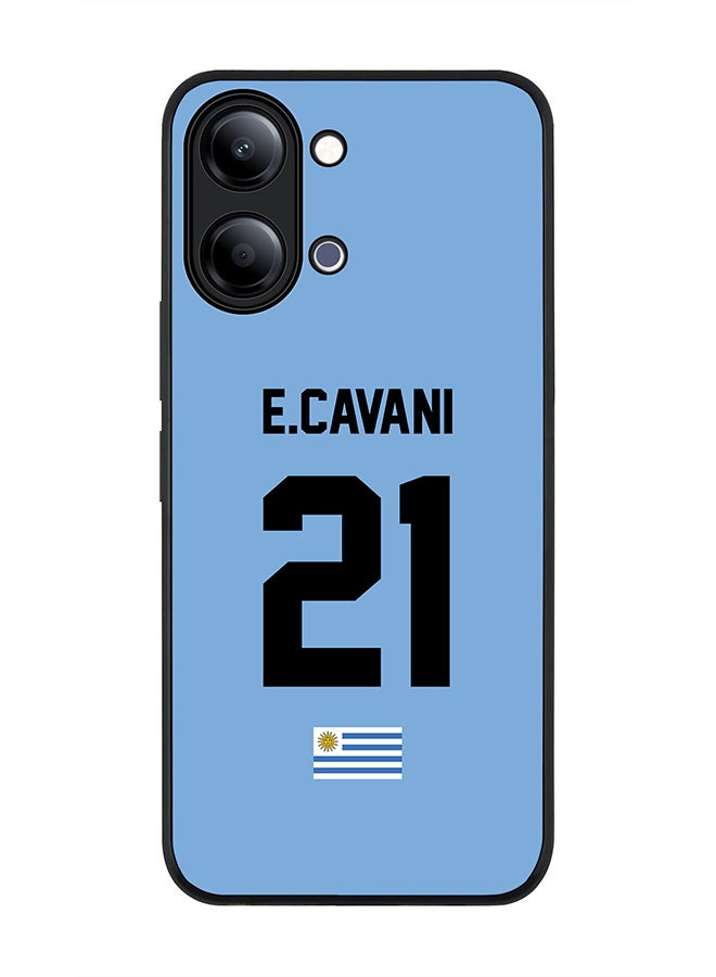 Stylizedd For vivo Y05 4G / Y6t 5G Case,Slim fit Camera Protection, Shockproof Thin Phone cover  - Football - Uruguay ,  E.Cavani - Image 1