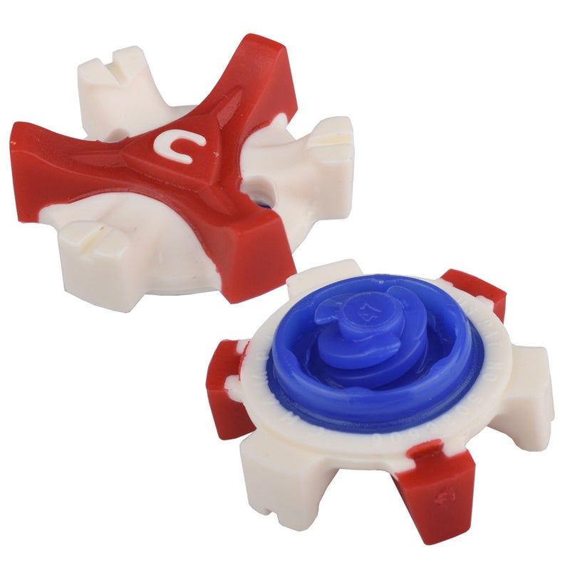 Generic Quick-Twist Golf Shoe Spikes TPU Cleats Red