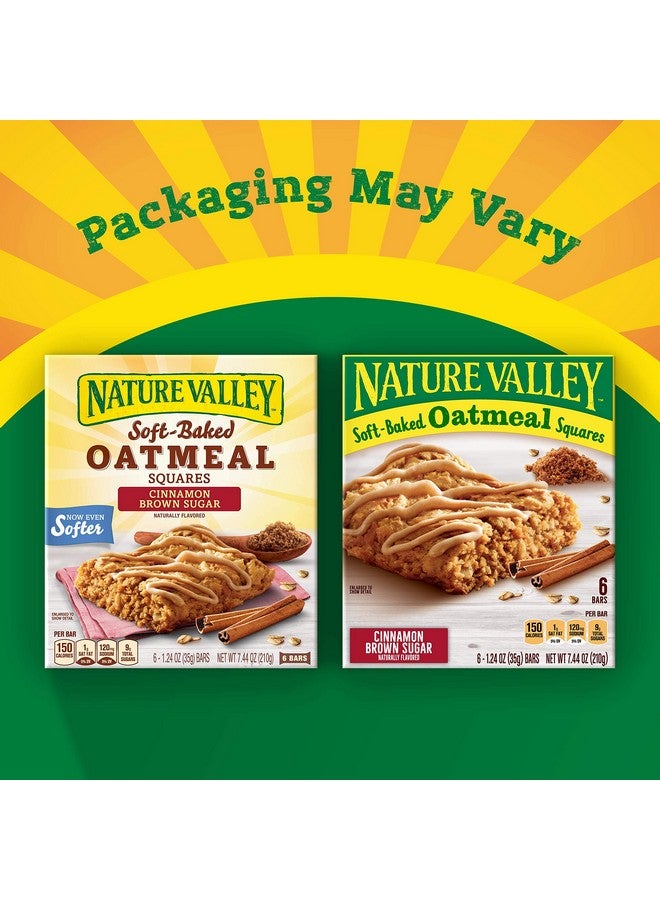 Nature Valley Soft-Baked Oatmeal Squares, Cinnamon Brown Sugar, 6 ct, 7.44 OZ - Image 2