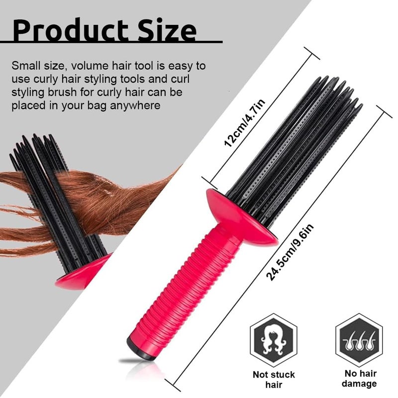 M'AYCREATE ® Curly Hair Styler Tool for Hair Dryer, Hair Rollers for Curling, Air Volume Curl Roll Comb, Curl Rolling Comb, Styling Tool 3 PCS - Image 3