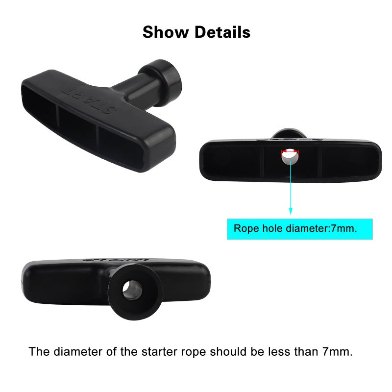 FLYPIG Recoil Starter Handle for Honda GX120 GX160 GX200 GX240 GX270 GX340 GX390 Replacement Lawnmower Handle 28461-ZH8-003 28461-ZE2-W02 - Image 5