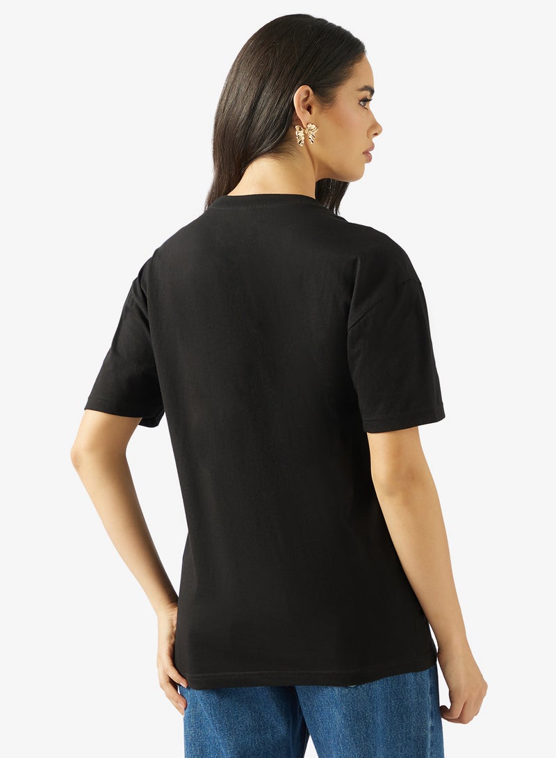 Ginger Cotton Oversize Graphic T-shirt - Image 2