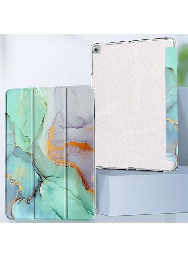 هالامودو غطاء لآي باد 10.2 بوصة مع نمط الرخام الأخضر - Image 2