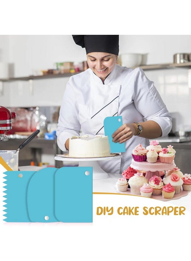 Dualshine Dessert Decorating Syringe Set Frosting Piping Kit Stainless Steels Cake Decorating Tool 6 Russian Piping Icing Nozzles Cream Scraper Cupcake Frosting Filling Injector Cake Icing Tools - Image 4