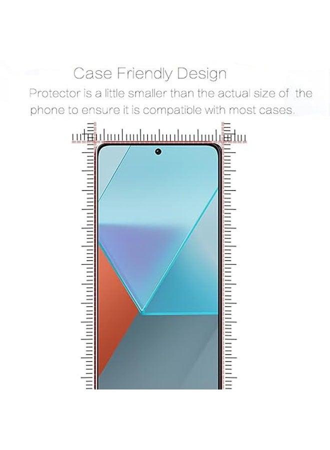عام حامي شاشة وكاميرا لهاتف شاومي Redmi Note 13 Pro/Poco X6 5G، يتضمن حزمة تحتوي على حامي شاشة من الزجاج المقسى 9H بتقنية Ultra HD ومقاوم للخدش، بالإضافة إلى حاميين للكاميرا. - Image 5