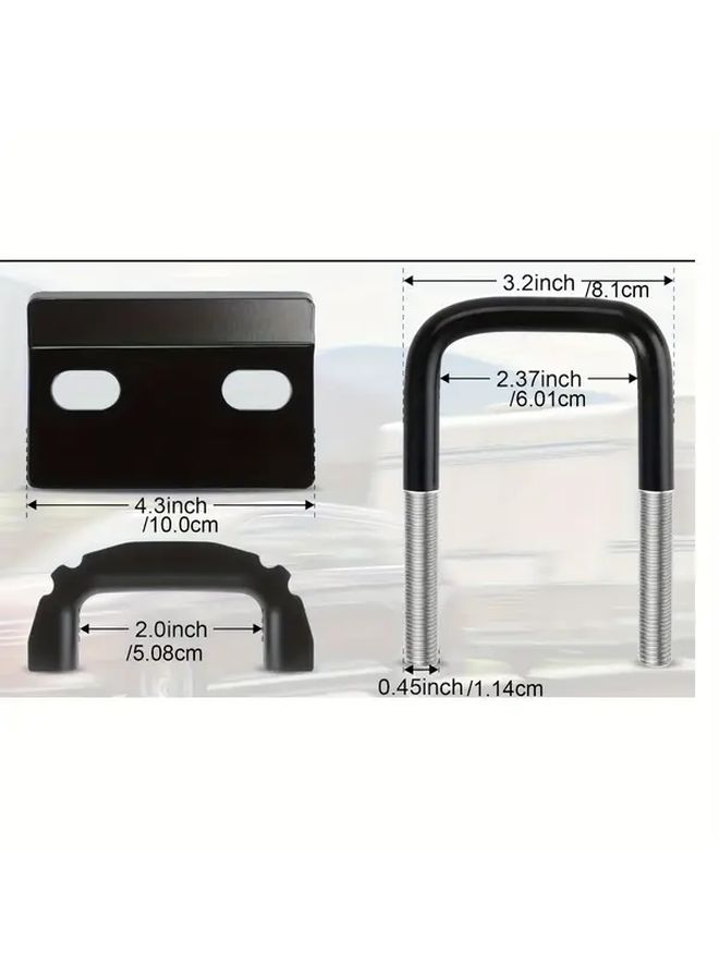 Black Heavy Duty Hitch Tightener Clamp Anti Rattle Stabilizer 1 25 And 2 Inch - Image 2