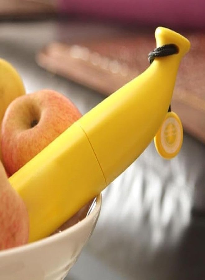 DEEMPU Folding Portable Banana Shaped Rain Umbrella with Plastic Cap Cover UV Protector for Outdoor - Image 3
