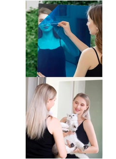 ShebSheb Self-Adhesive Mirror Films, Flexible Mirror Sheet,Cuttable Mirror Wall Sticker for Wall Door Bathroom Bedroom Home  - Image 5