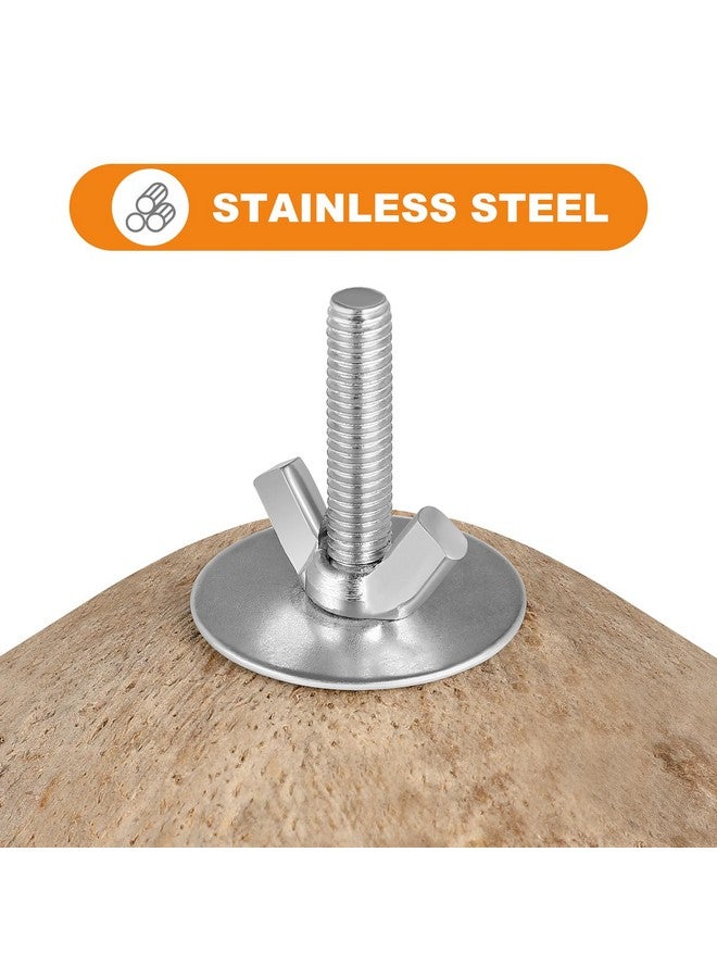 بو بيت بوب بيت طيور معلق من ألياف جوز الهند الطبيعي للقفص - عش طيور أليف من قشر جوز الهند، عش معلق لتربية الطيور للببغاوات والبادجي والطيور العاشبة والكناري - Image 3