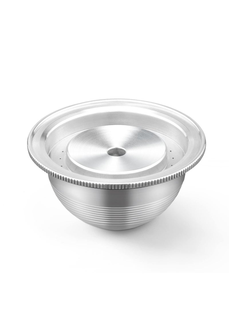 SYOSI كبسولات قهوة قابلة للتعبئة من الفولاذ المقاوم للصدأ مرشحات قهوة قابلة لإعادة الاستخدام كوب كبسولة قهوة فلتر كبسولة متوافقة مع آلات نسبريسو فيرتو بلس 80 مل - Image 1