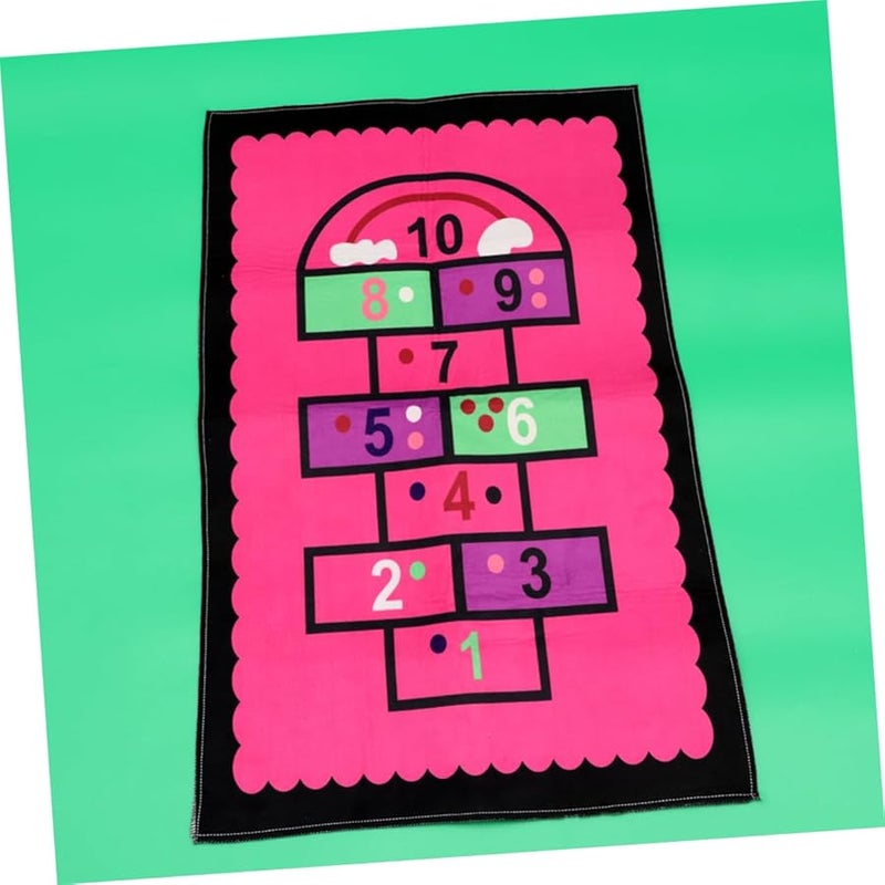 سجادة لعب وردية على شكل قلب، سجادة ناعمة للمناطق الداخلية للأطفال - Image 4