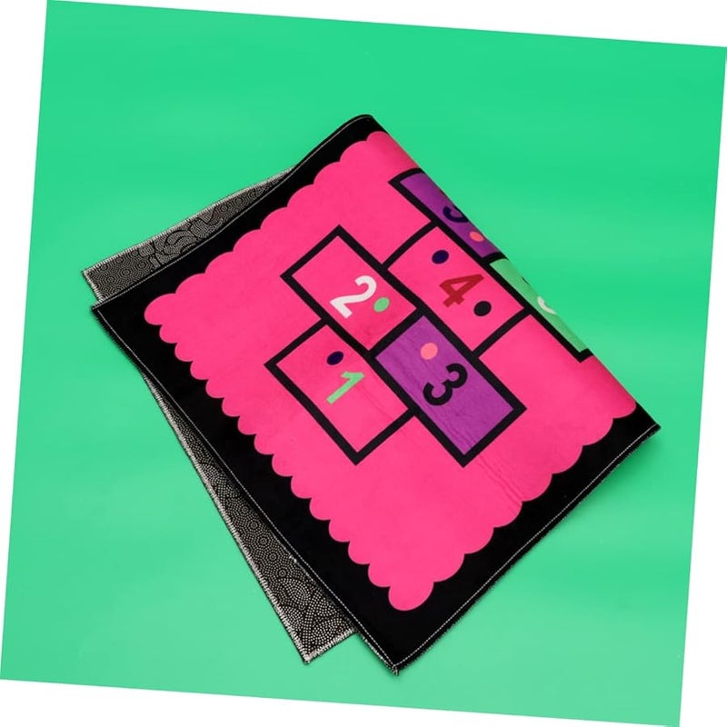 سجادة لعب وردية على شكل قلب، سجادة ناعمة للمناطق الداخلية للأطفال - Image 3