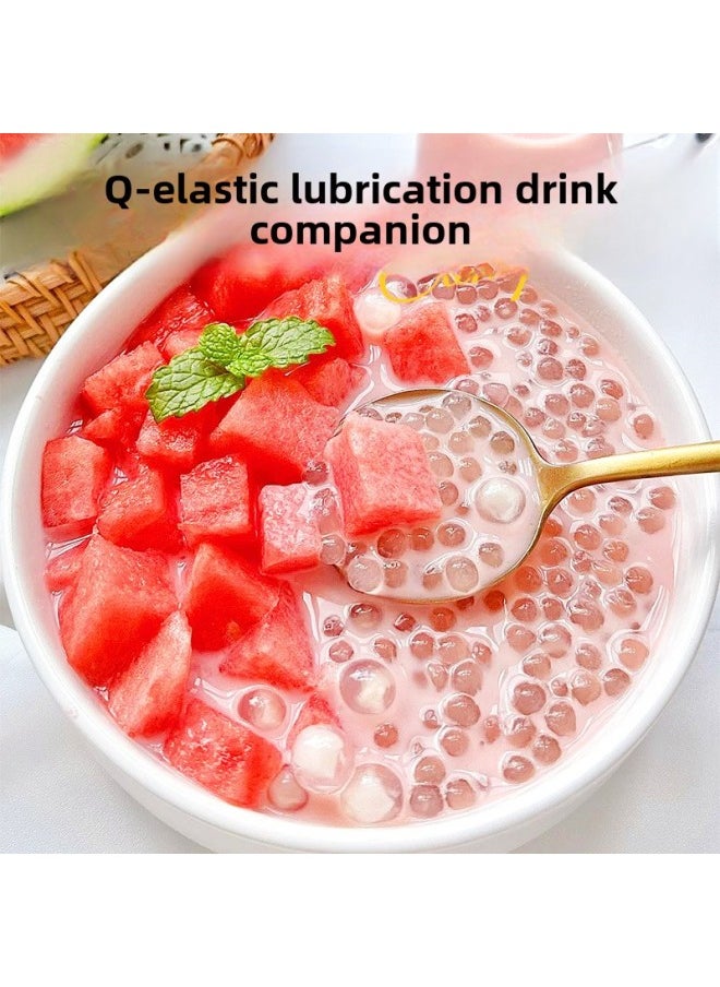 Generic - Simi Lu Home White Simi Official Flagship Store Small Simi Milk Tea Shop Big Taro Drink Commercial Free Boiling-Specifications:[bag] Little Sago 300g - Image 1