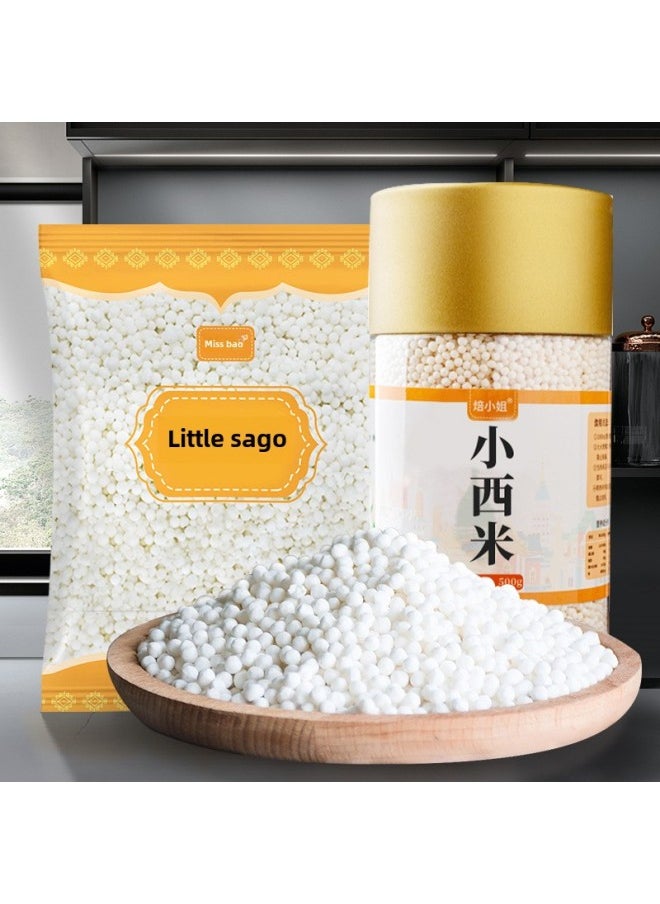 Generic - Simi Lu Home White Simi Official Flagship Store Small Simi Milk Tea Shop Big Taro Drink Commercial Free Boiling-Specifications:[bag] Little Sago 300g - Image 1