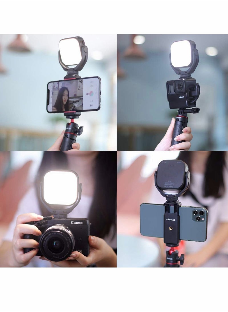 Y&D - LED Camera Light, Two-color Light Panel with U Stand, CRI95+ Photography Lighting, Soft Cold Shoe Mini Rechargeable 2000mAh Vlog DSLR Fill for Sony, Canon and GoPro - Image 1