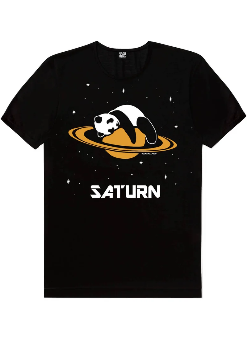 روك اند رول Panda with Bandana, Panda on Saturn Men's 2-Piece Eco Pack T-Shirt