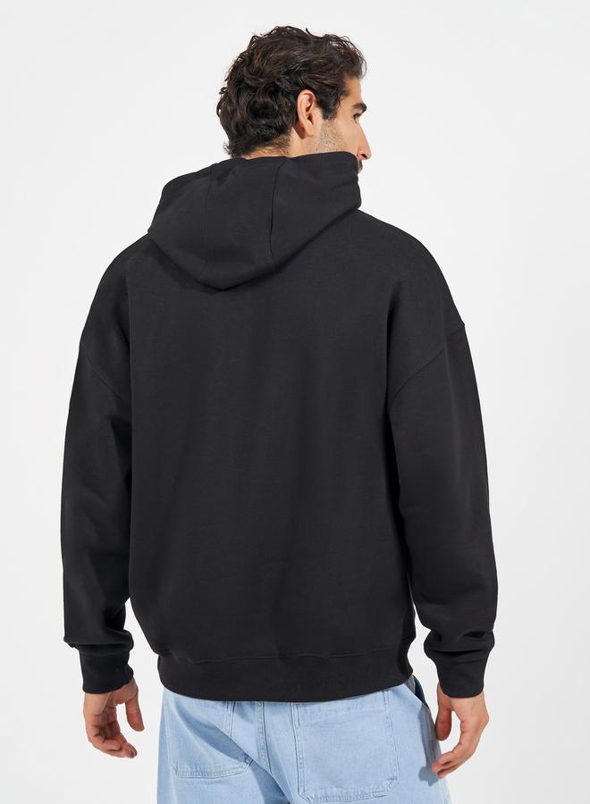 Styli Oversized Fleece Kangaroo Pocket Heavyweight Hoodie - Image 4