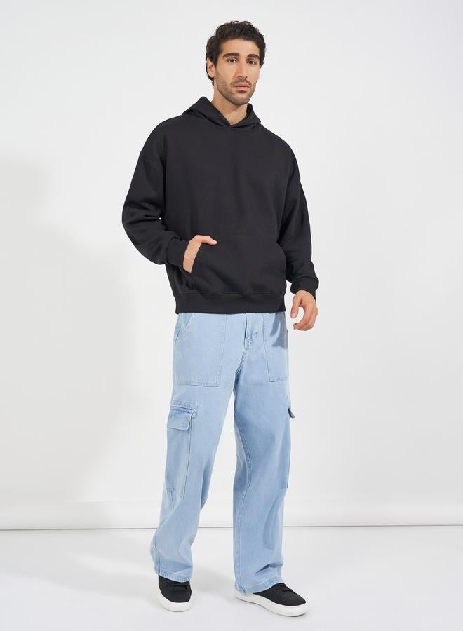 Styli Oversized Fleece Kangaroo Pocket Heavyweight Hoodie - Image 2