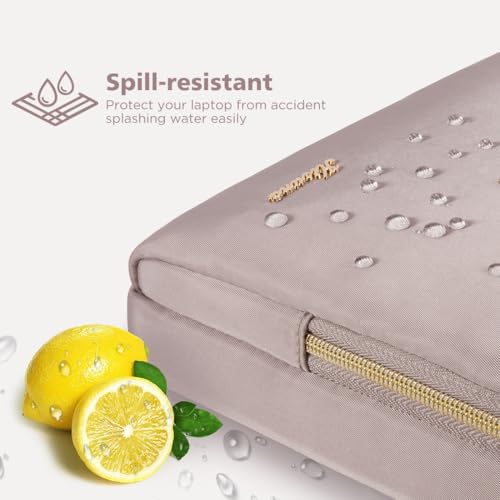 KIZUNA Laptop Bag 15.6 Inch Computer Shoulder Case Sleeve Briefcase For MacBook Air 15 M2/MacBook Pro 16 M3-M1/16 Lenovo Legion Slim 5i Gen 8/Legion Pro 5/Gaming 3i/Slim 3i/IdeaPad 3i/HP,Khaki - Image 5