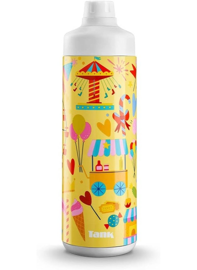 Tank Insulated Plastic Water Bottle Mini Super Cool 650mL, Park, BPA Free