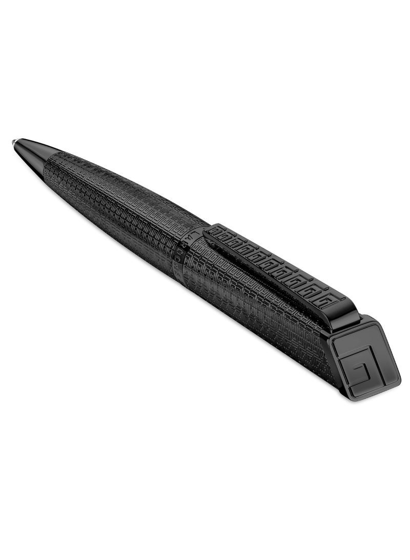 Guy Laroche Andrea 2 Black Patterned Ballpoint Pen for Men - Image 2