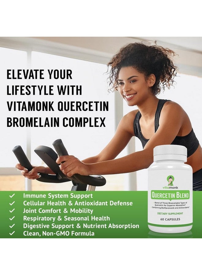 VitaMonk Quercetin Complex - 3 Bioactive Forms of Quercetin - Isoquercetin, Quercetin Dihydrate and Quercetin Phytosome - for Superior Absorption - Quercetin 500mg Capsules - Quercetin with Bromelain - Image 5