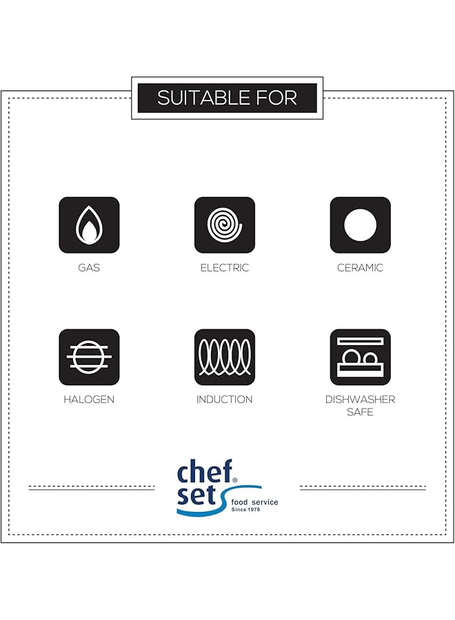 chefset Stainless Steel 18/10 Fry Pan With Out Lid 26 Cm, Frying Pan,Ci5012 - Image 4