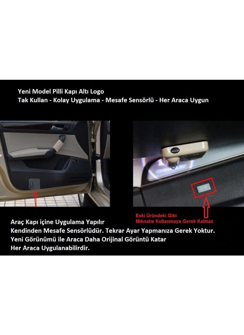 Femex Tofaş Compatible Adhesive Battery Operated Door Bottom Logo with Distance and Darkness Sensor  - Image 4