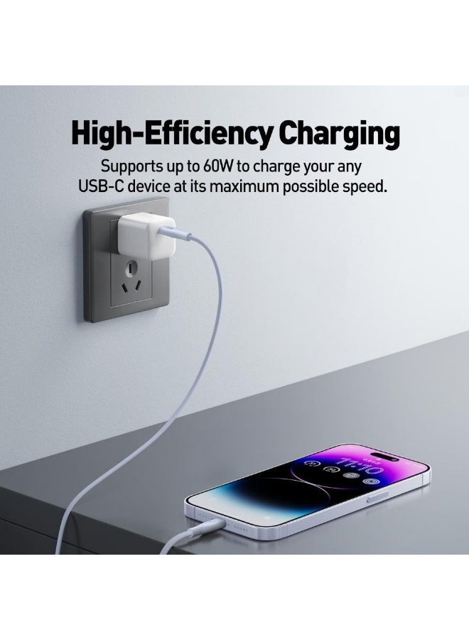 جودا سلك JODA سيليكون تايب سي الى تايب سي بقوة 60 واط بطول 1 متر - أزرق فاتح - Image 4