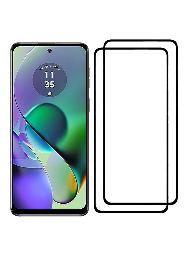 CATANES 2 Pack For Motorola Moto G54 Screen Protector 9H Hardness Scratch Resistance Screen Protector 3D Tempered Glass Film Ultra HD Easy Install Case Friendly Glass - Image 2