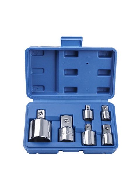 6Pcs Set Conversion Sleeve Impact Socket Converter Universal Joint Socket Adapter Impact Driver Conversions Impact Socket Adapter Jointer Ratchet Steel To Rotate Square Steel Socket Set