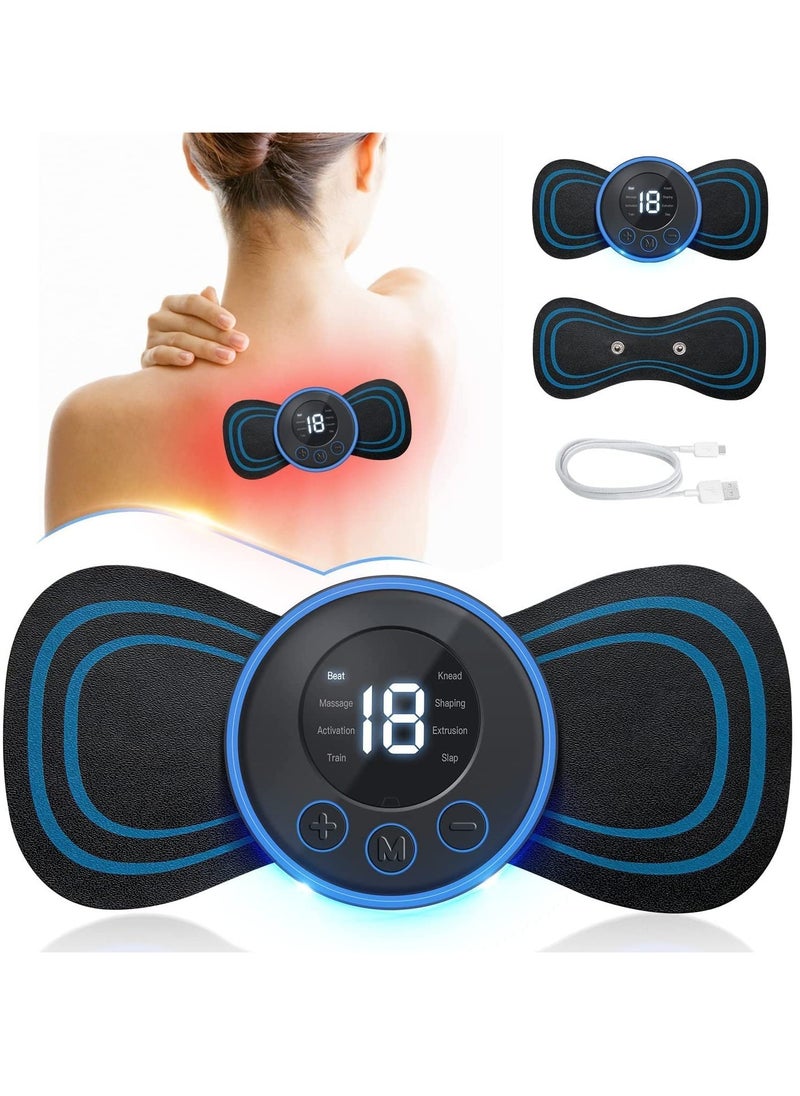 ELTRAZONE Body Massager,Wireless Portable Neck Massager with 8 Modes and 19 Strength Levels Rechargeable Pain Relief EMS Massage Machine for  - Image 1
