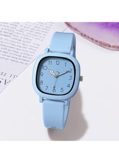 New Jelly Color Square Shell Luminous Pointer Digital Scale Student Sports Silicone Strap Quartz Watch