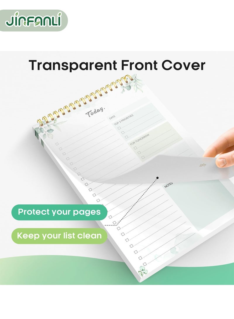 جين فان ل أنا دفتر قائمة المهام، دفتر قائمة المهام للعمل مع 52 ورقة، مخطط يومي بدون تاريخ مثالي للمهام اليومية وتحديد الأهداف، دفتر قائمة المهام مناسب للمكتب والمنزل والمدرسة - Image 3