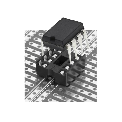 ElePak 2.54mm Pitch Low Profile IC Socket - 65pcs - 6 to 40 Pin - PCB Connectors - Voltage Rating 300V - Electronic Components - Ideal for Educational & DIY, Testing & Burn-in, Repair & Maintenance - Image 1
