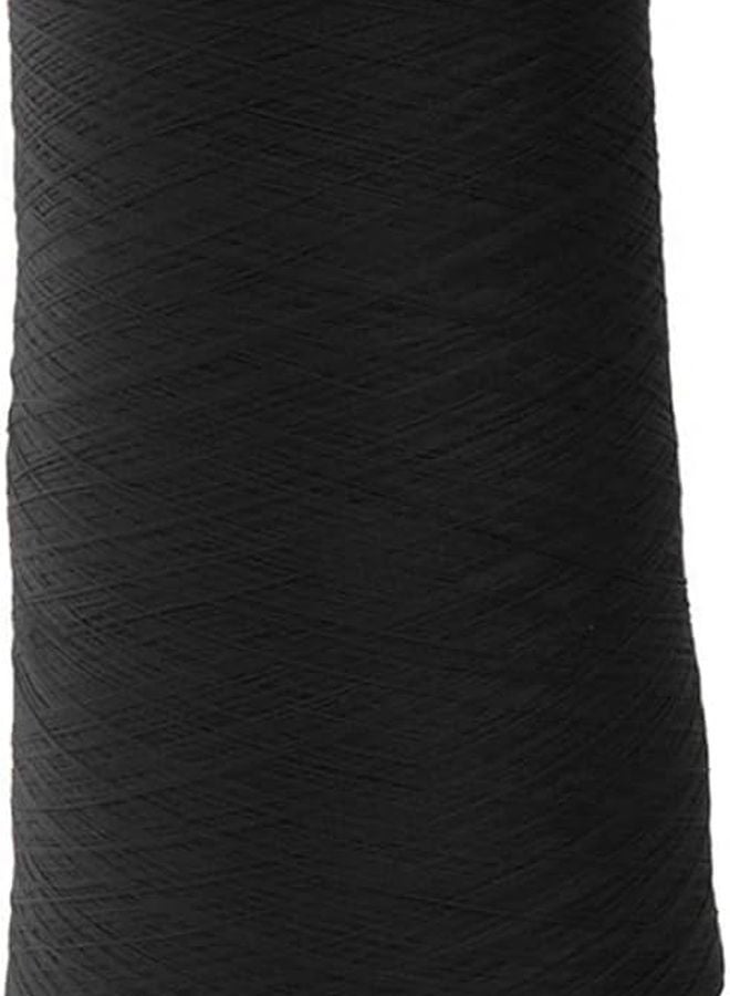 خيط ماكينة الخياطة المتشابك من البوليستر الأسود القوي لفنون الحرف والتطريز - Image 1