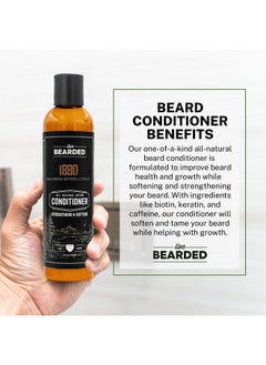 Live Bearded Beard Conditioner For Men - 1880 Scent Facial Hair Conditioner, 8Oz - All-Natural Beard Softener With Biotin, Coconut Oil, & Argan Oil - Strengthens & Softens, Made In Usa  - Image 2