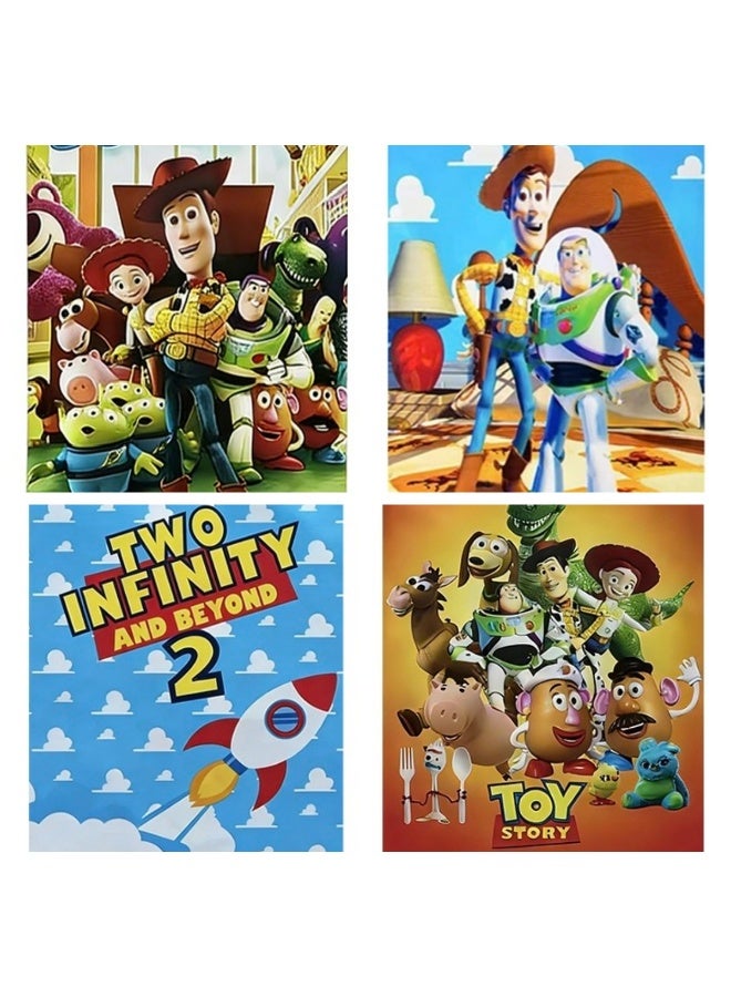 20Pcs Toy Story Party Favor Bags for Kids (4 Designs, 5 Each), Cute Toy Story Gift Bags with Handles, Disney Pixar Goodie Bags for Birthday Party Candy Treat Bags, Birthday Party Decoration Supplies - Image 1