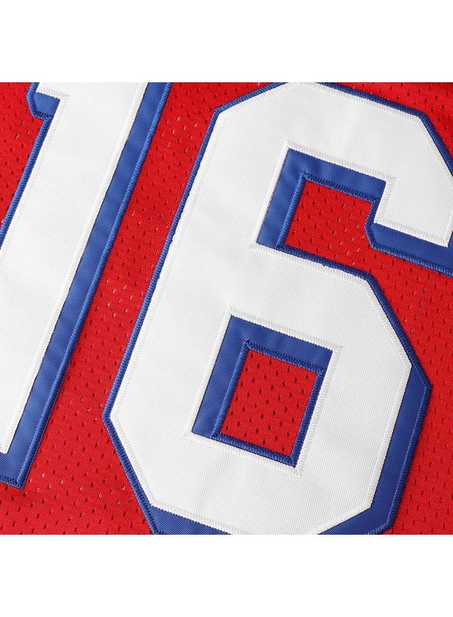 villa Shane Falco Jersey #16 The Replacements Movie Football Jersey Men Red (16 Red, Large) - Image 4