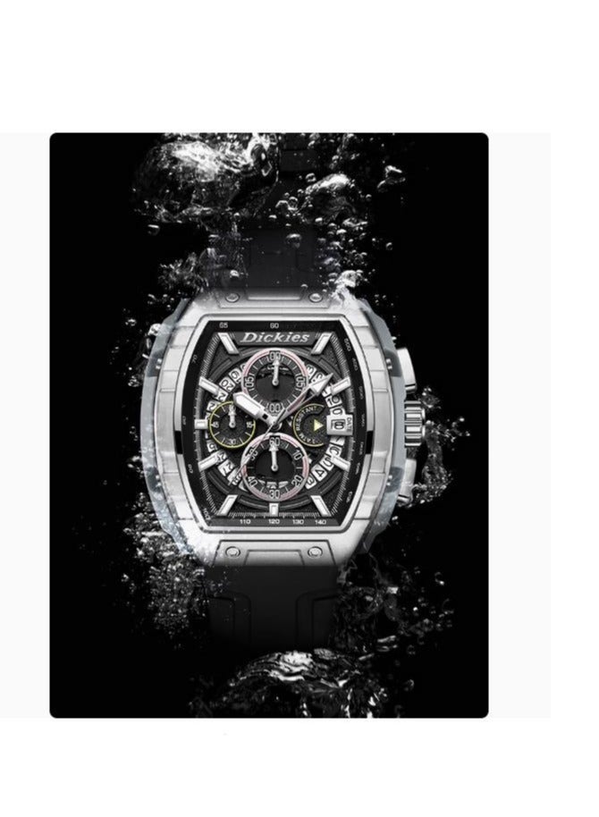 Dickies ساعة رياضية للطلاب للرجال متعددة الوظائف بألوان متباينة - Image 4