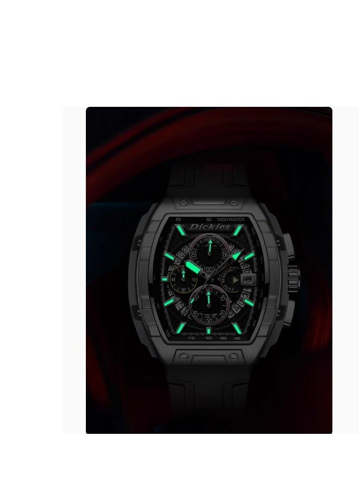 Dickies ساعة رياضية للطلاب للرجال متعددة الوظائف بألوان متباينة - Image 3