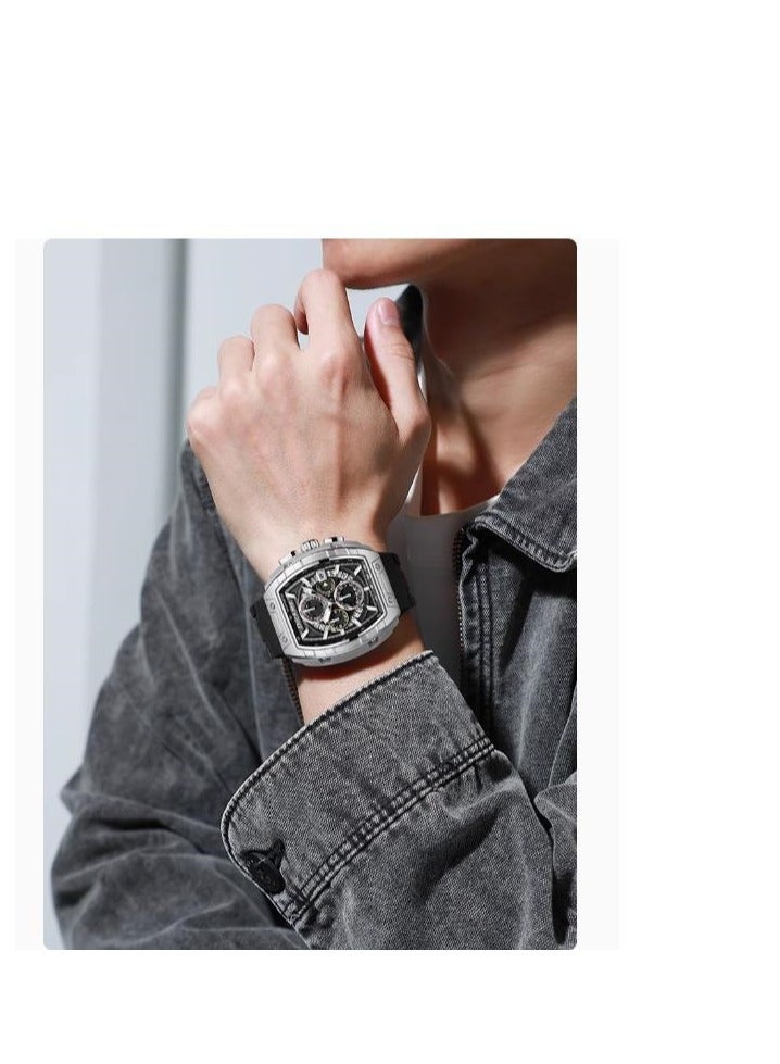 Dickies ساعة رياضية للطلاب للرجال متعددة الوظائف بألوان متباينة - Image 5